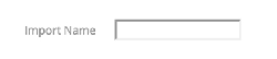 Expense Import Name