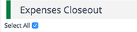 Select All checkbox