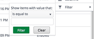 Filter button