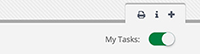 My Tasks toggle