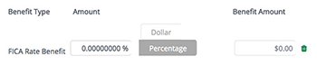 Benefit amount