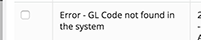 Expense Select checkbox