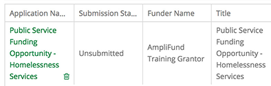 Application List