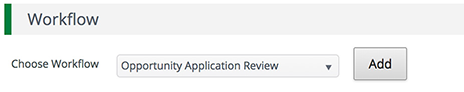 Add Workflow To Opportunity