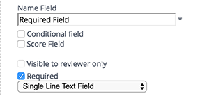 Required Field