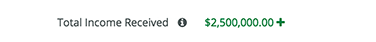 Total Income Received