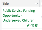 Fund Opportunity Name