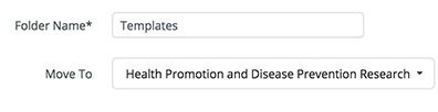 Folder Edit Modal