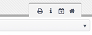 Calendar Icon Bar