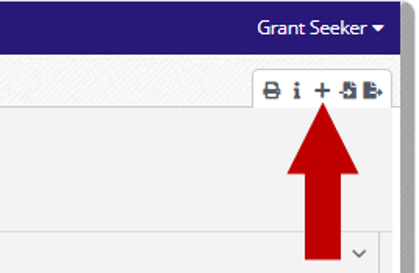 Options toolbar with an arrow pointing to the Create button.
